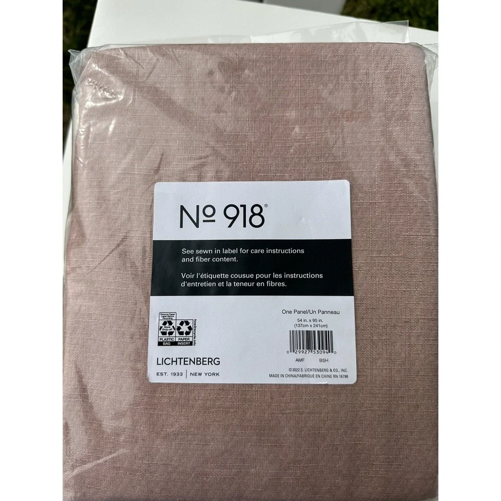 NEW Linen Blend Textured Sheer Rod Pocket Curtain Panel No. 918 SZ 54